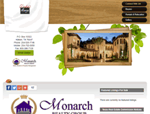 Tablet Screenshot of monarchrealtygrp.com